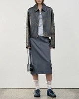 REAL LEATHER JACKET Black