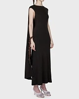 SHAWL DRESS BLACK