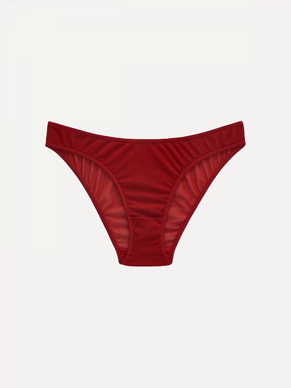 LORA трусики с завышенной посадкой из тюля