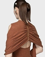 SHAWL DRESS ORANGE