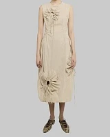 FLOWER LINEN DRESS