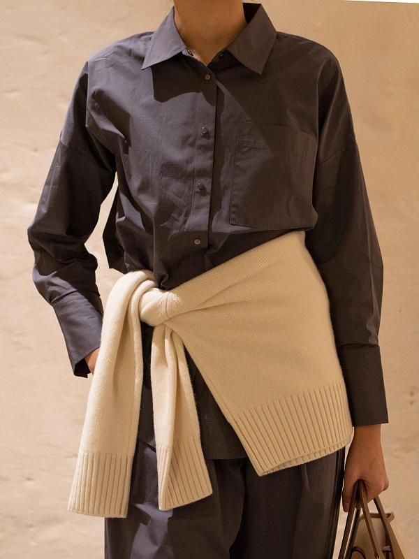 TUNIC SHIRT Charcoal