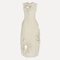 FLOWER LINEN DRESS
