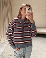 Shetland Stripe V-Neck