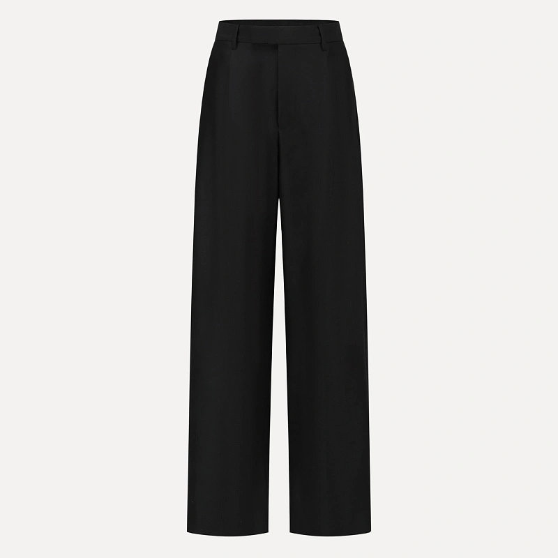 Black Pined Trousers