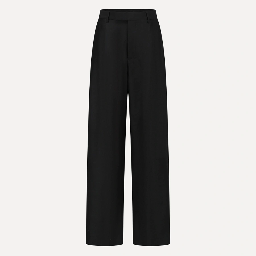 Black Pined Trousers
