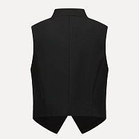 Black Stand Collar Vest
