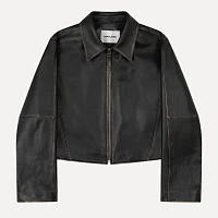 REAL LEATHER JACKET Black