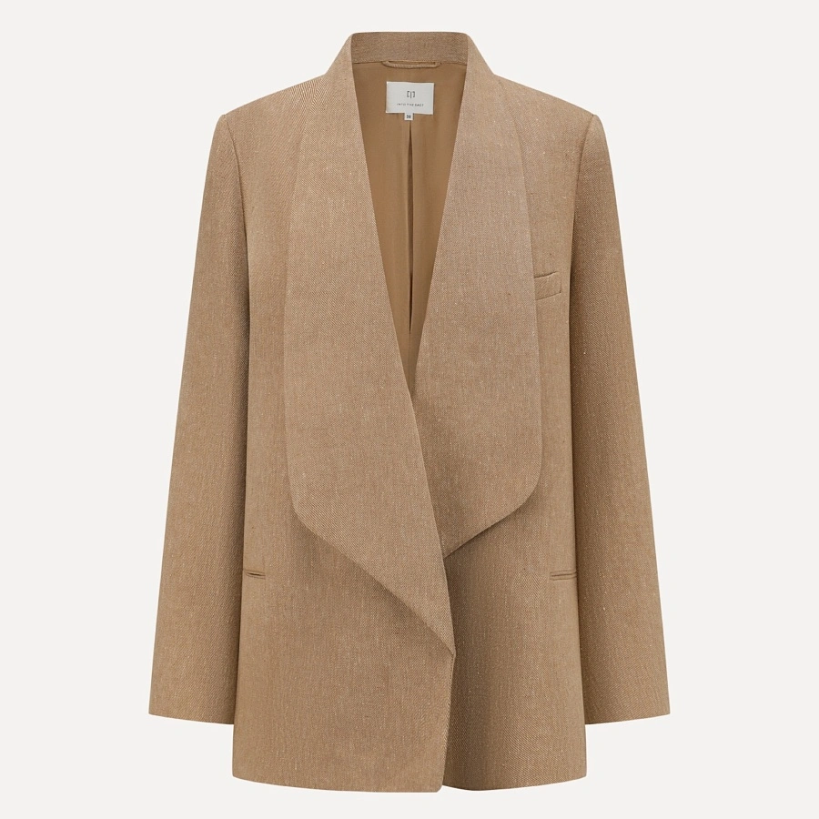 Linen Cubic Wide Lapel Suit