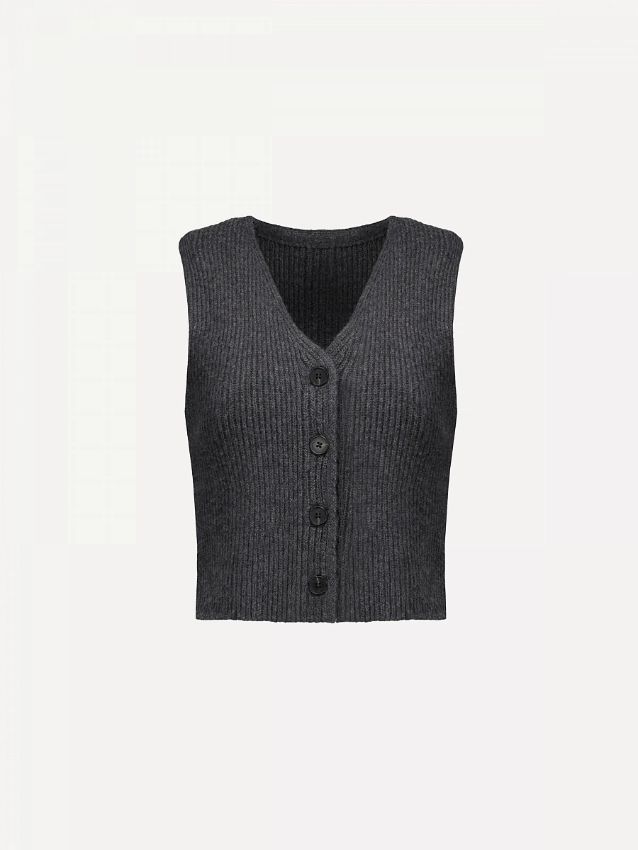 BUTTON UP KNIT VEST