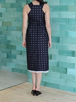 Crossover bow long dress