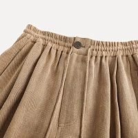 Linen Interwoven Loose-fitting Wide-leg Pants