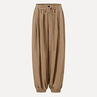 Linen Interwoven Loose-fitting Wide-leg Pants