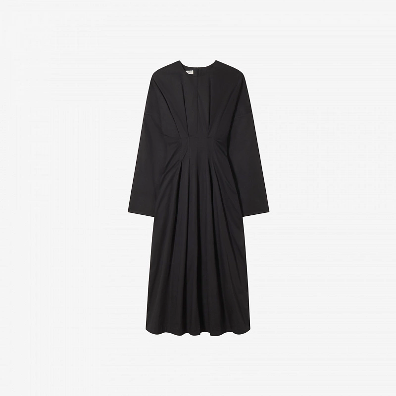 L/S CINCHED WAIST DRESS