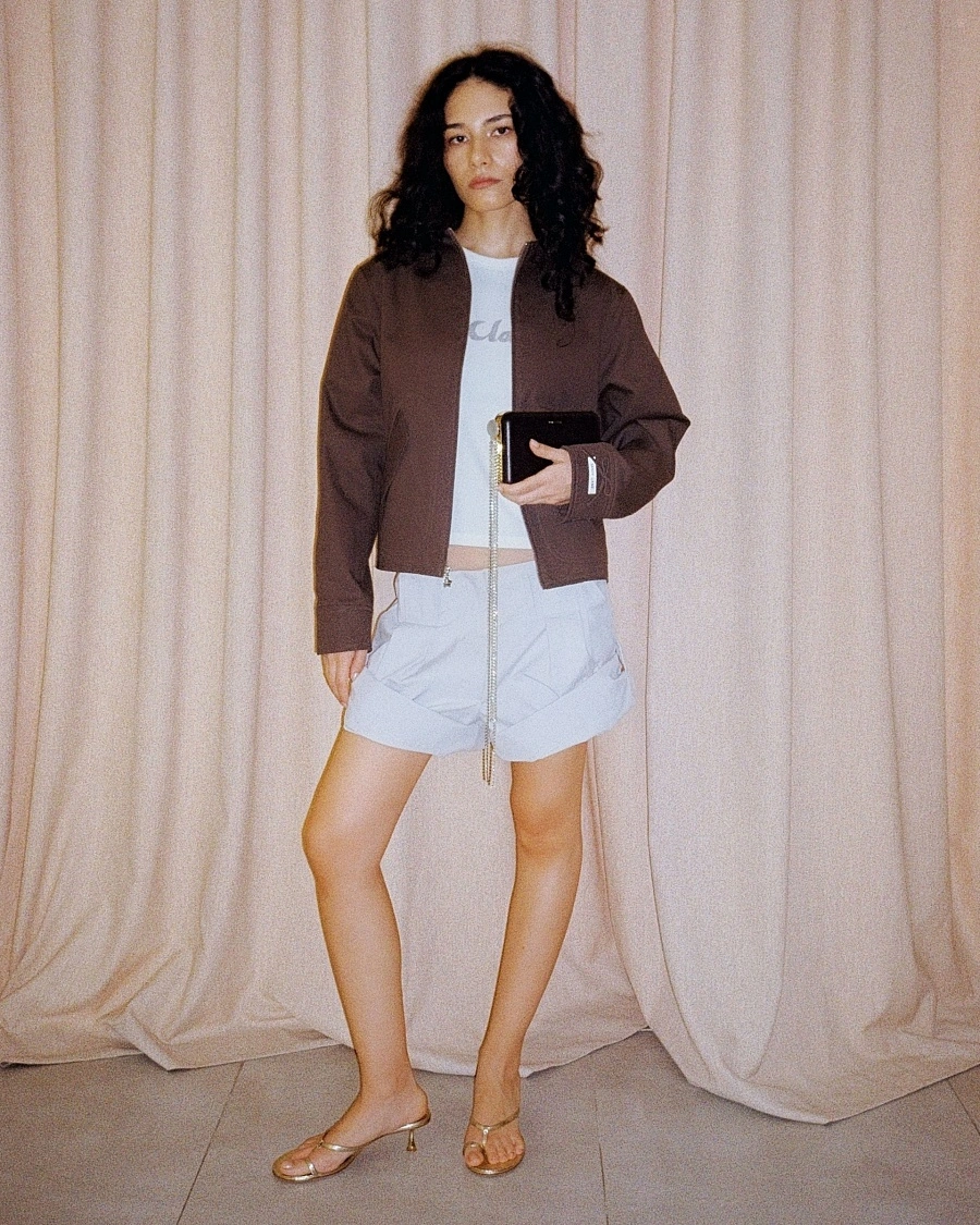 LELIA CLUTCH BLACK LEATHER