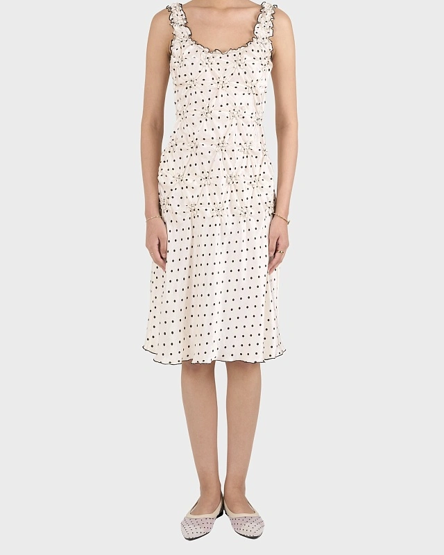 MARKIZA DRESS polka dot print