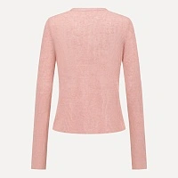 Pink Linen Knitted Cardigan