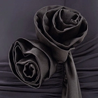 Grey Twisted Jersey Shift Dress