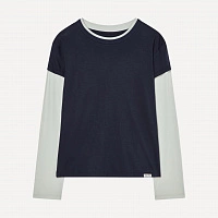 CREPE LAYERED CAP SLEEVE T-SHIRTS