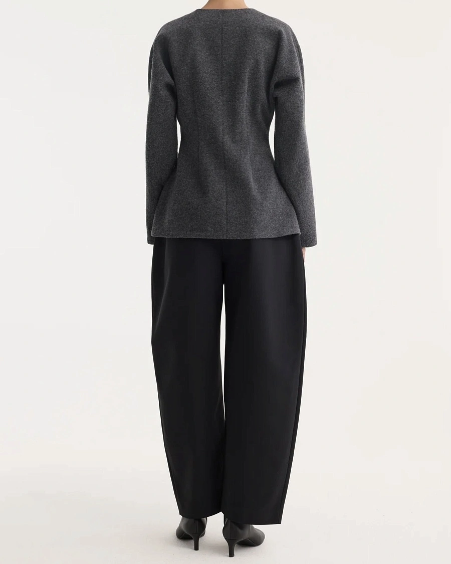 Mandarin waisted cardigan