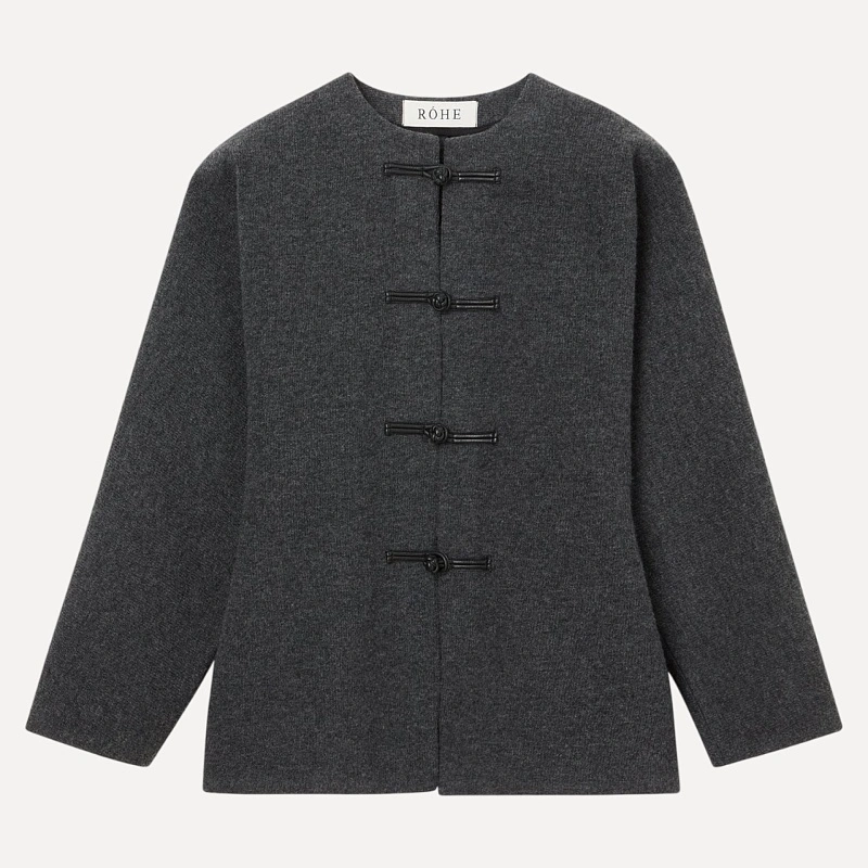 Mandarin waisted cardigan