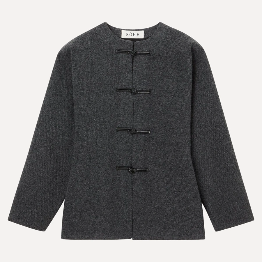 Mandarin waisted cardigan