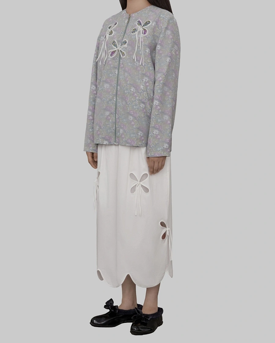 PETAL SUNSKIRT WHITE