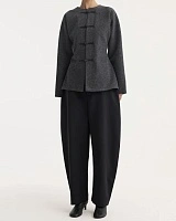 Mandarin waisted cardigan