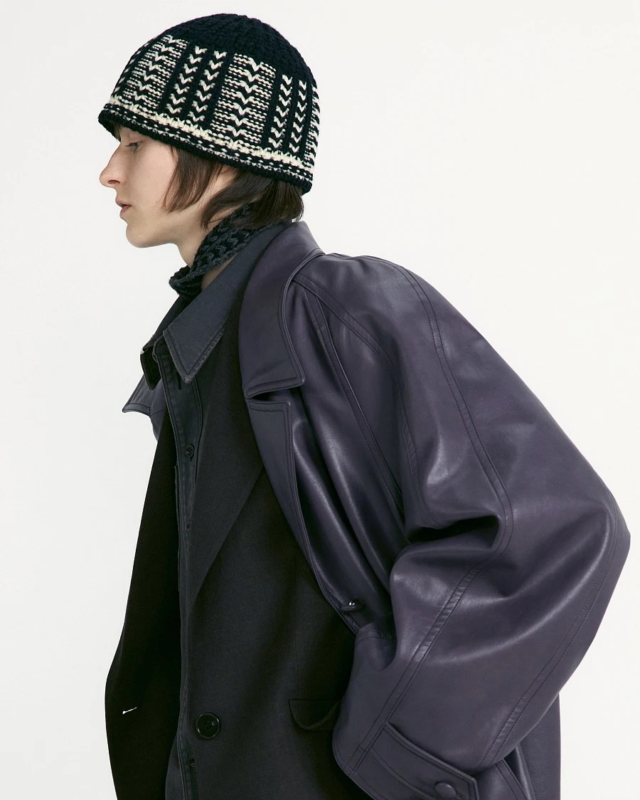 JACQUARD KNIT BEANIE