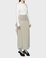SHAWL SKIRT OLIVE