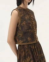 Acanthus Button Knot Vest
