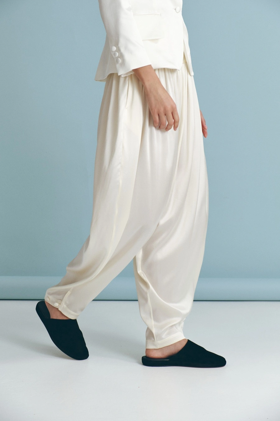 Брюки Nasim Silk (Жемчужный)