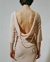 MIDI DRESS PEARL EMBROIDERED