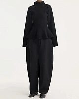 Sculptural knitted top