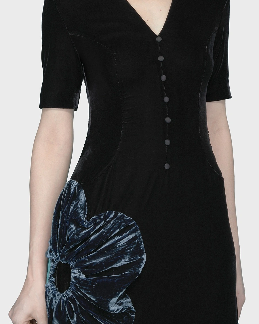 EVENING FLOWER DRESS