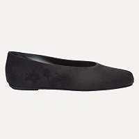 BALLET FLATS BLACK EMBROIDERY