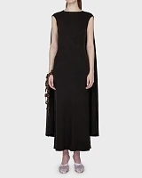 SHAWL DRESS BLACK