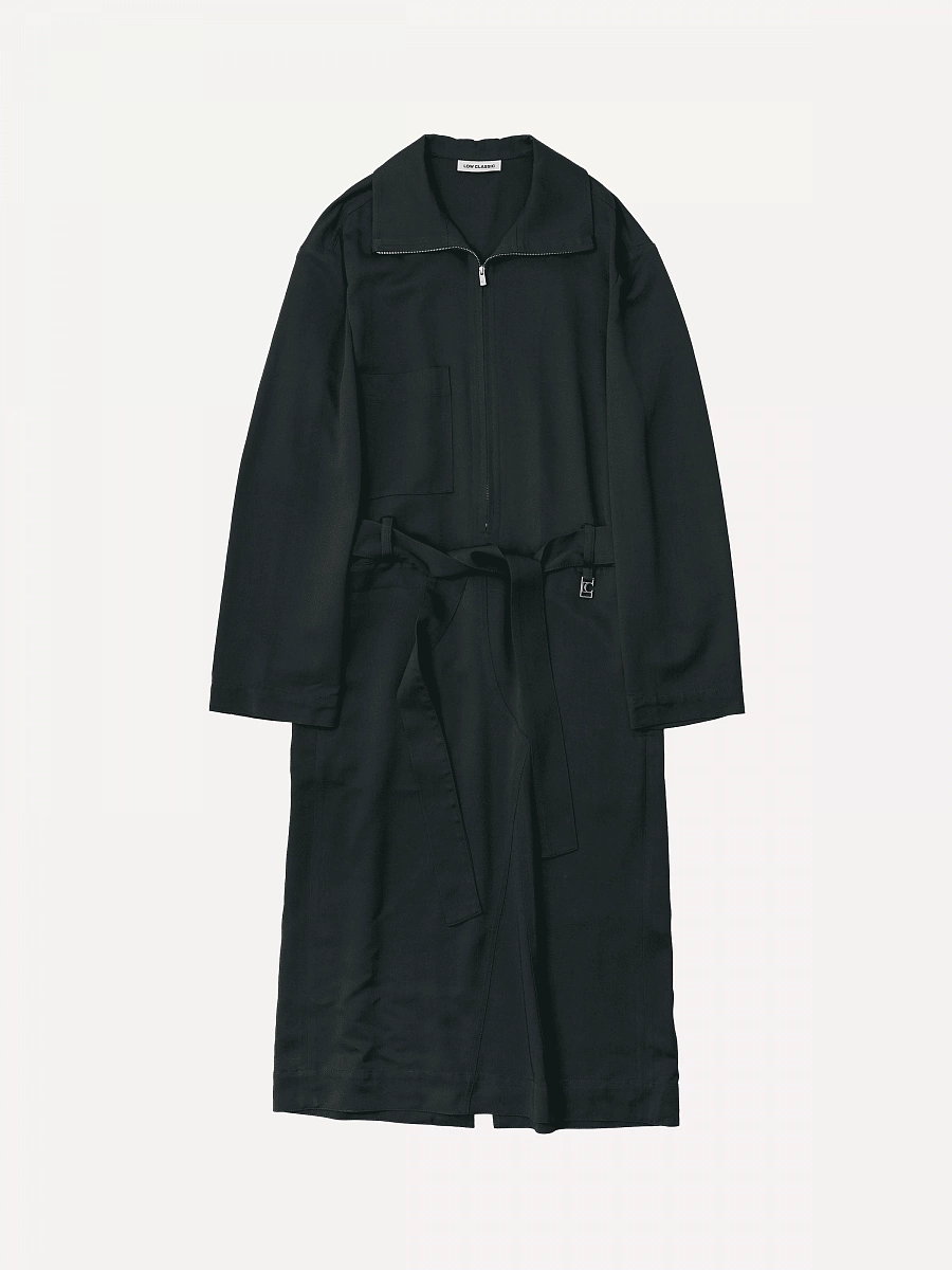 FRONT POCKET ZIP-UP DRESS