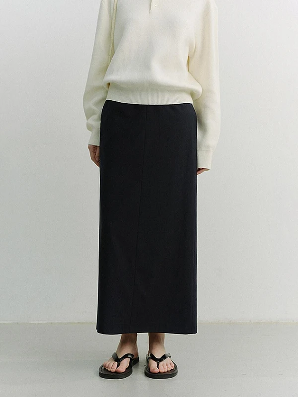 H-LINE STRIPED MAXI SKIRT