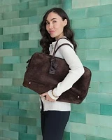 LARGE BRIGITTE BAG BROWN SUEDE