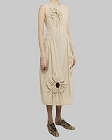 FLOWER LINEN DRESS