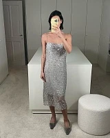 SLIP DRESS RACHEL EMBROIDERED