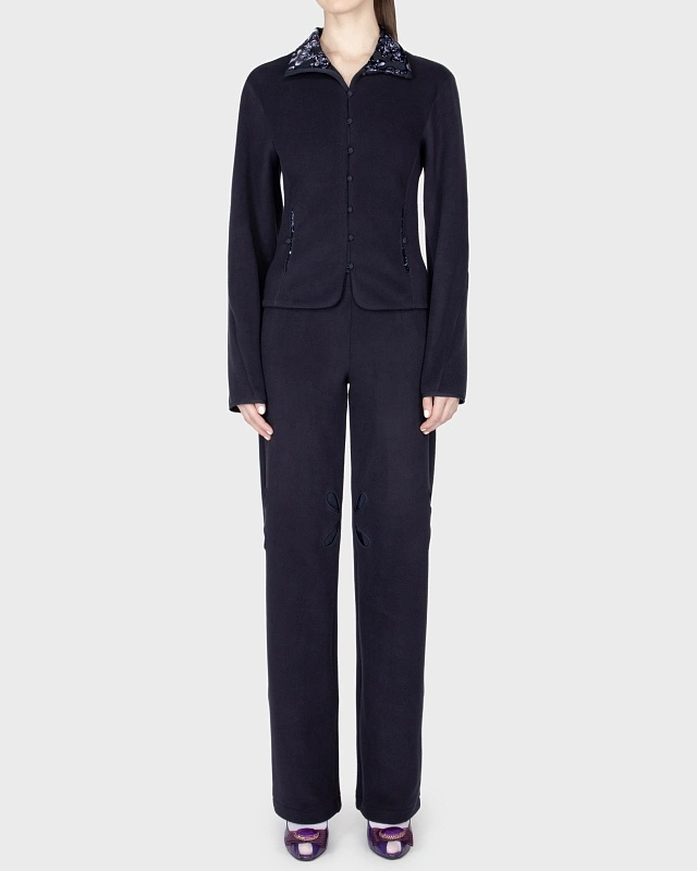 FLARED FLEECE PANTS