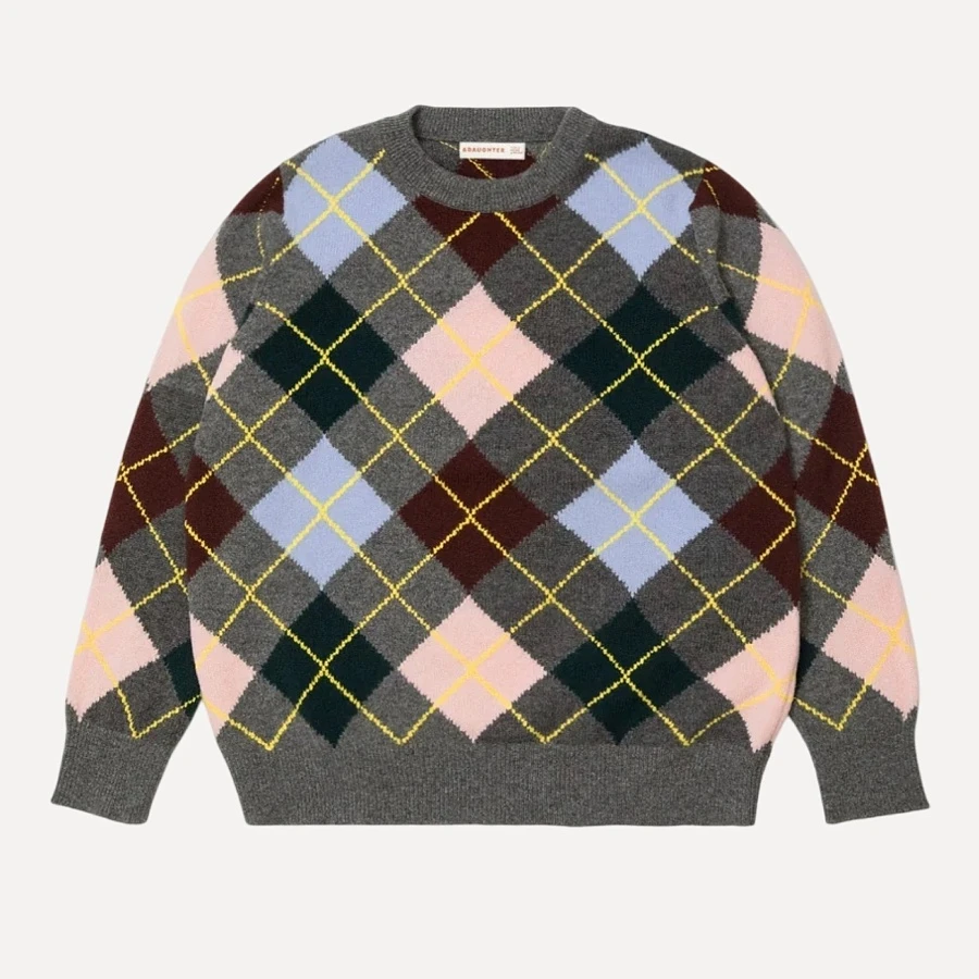 Argyle Slouch Crewneck 6 colours grey