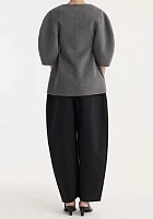 Sculptural double-face top