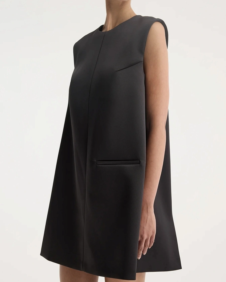 Sculptural cape dress