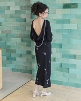 MIDI DRESS PEARL EMBROIDERED