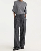 Relaxed soft wool trousers