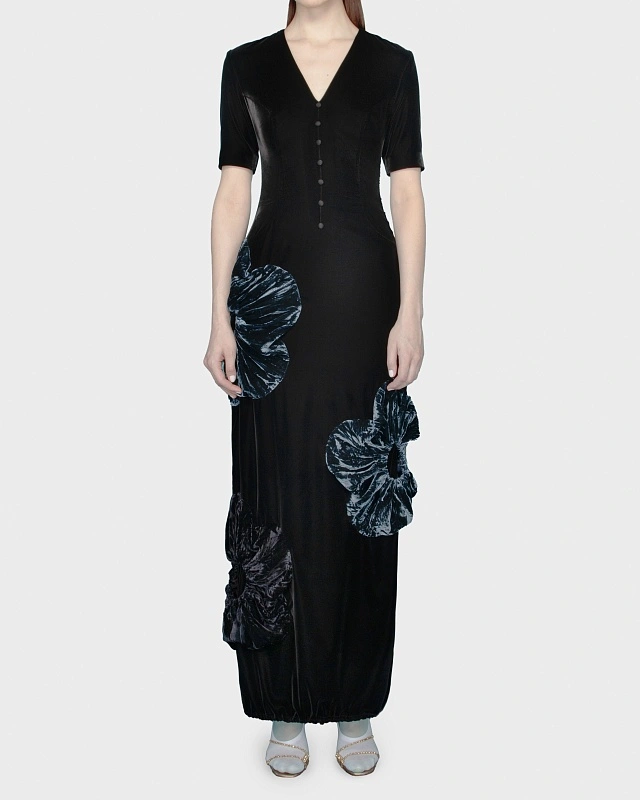 EVENING FLOWER DRESS
