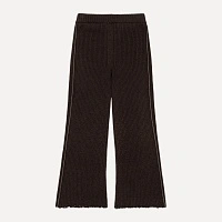 DAMAGED KNIT BOOT-CUT PANTS